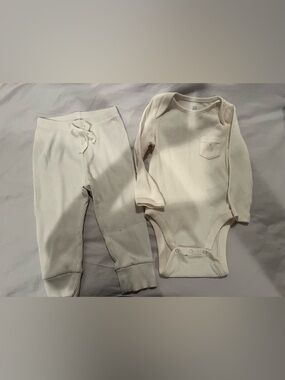 Baby Gap white pants and onsie